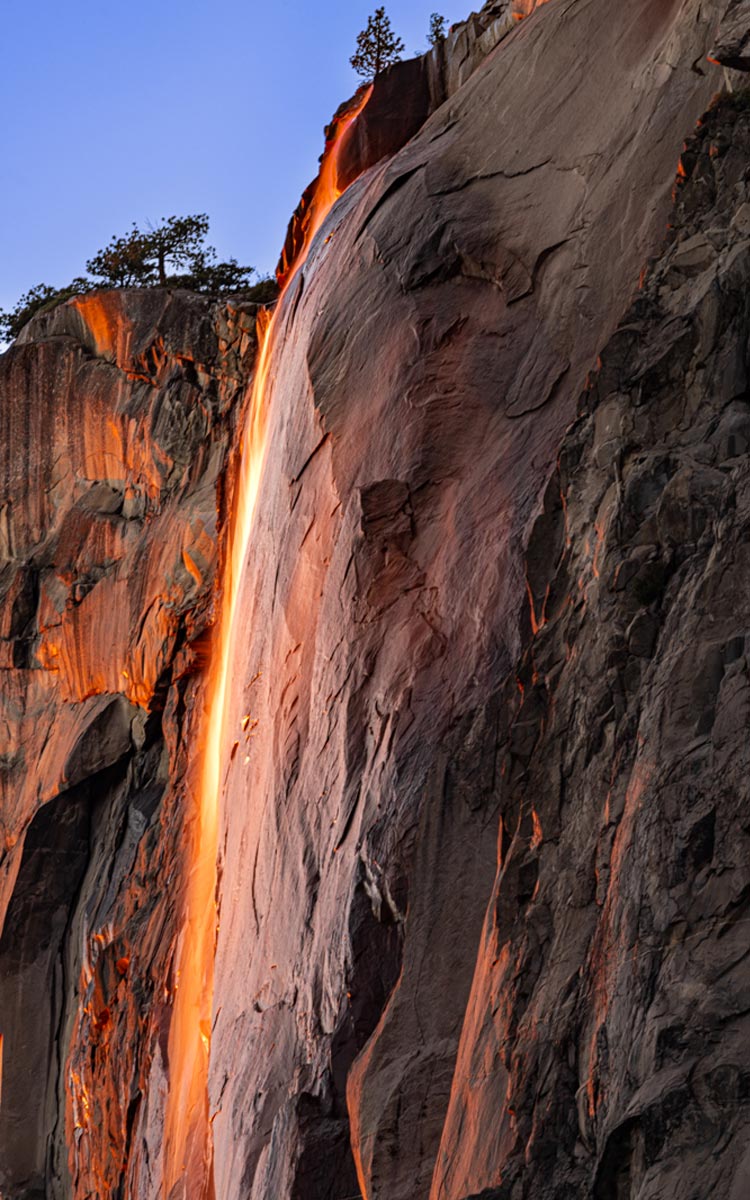 Photograph by John Seivert of Horsetail Falls-Going Off